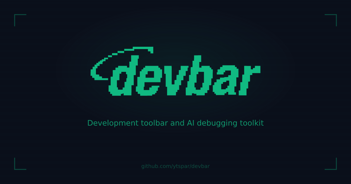 devbar — Development toolbar and AI debugging toolkit